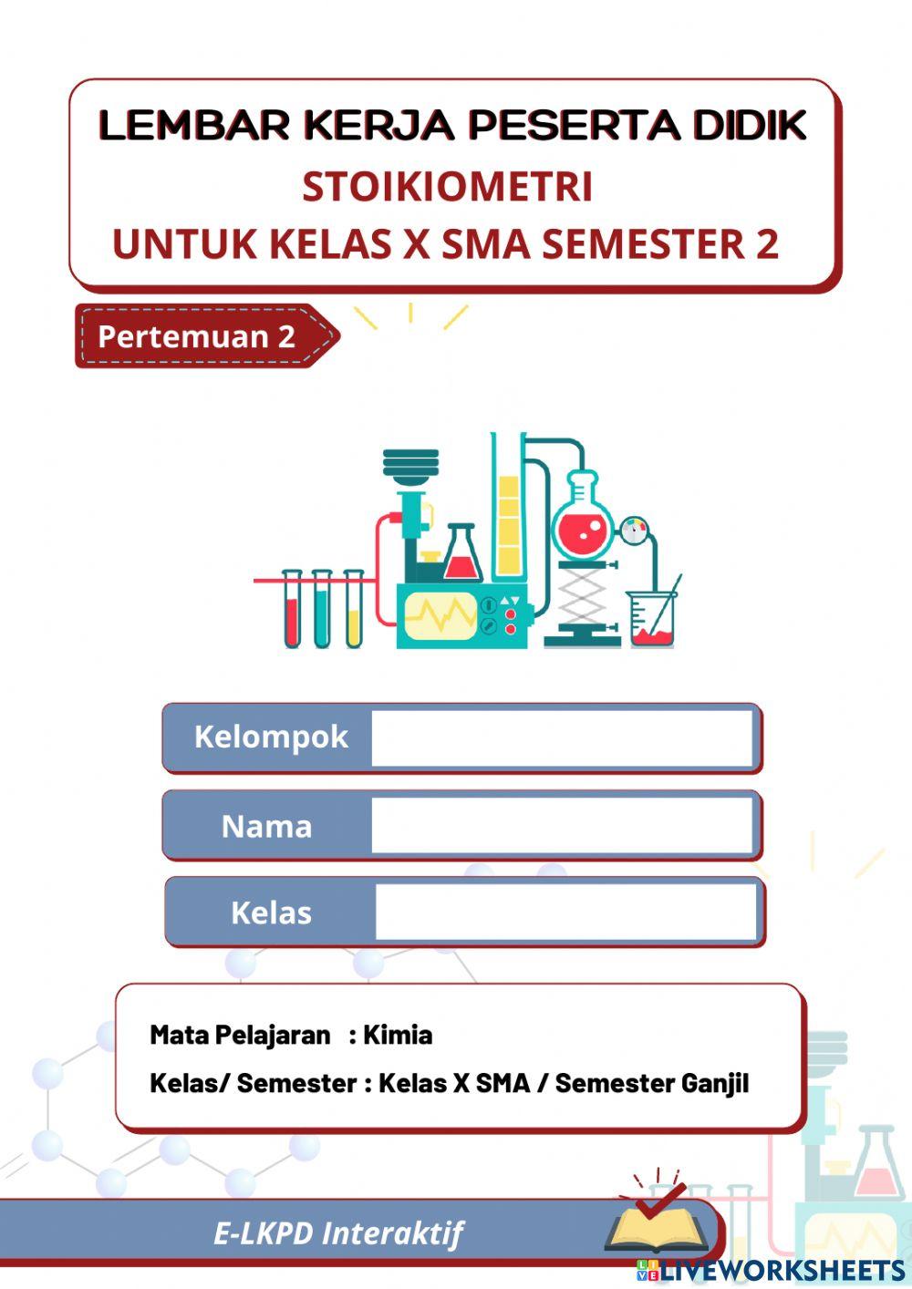Perhitungan Kimia dalam Persamaan Reaksi