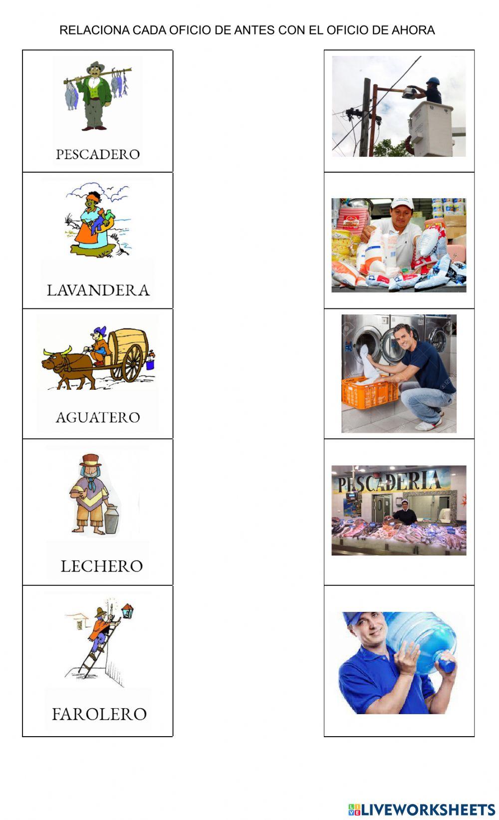 Oficios del pasdo y del presente