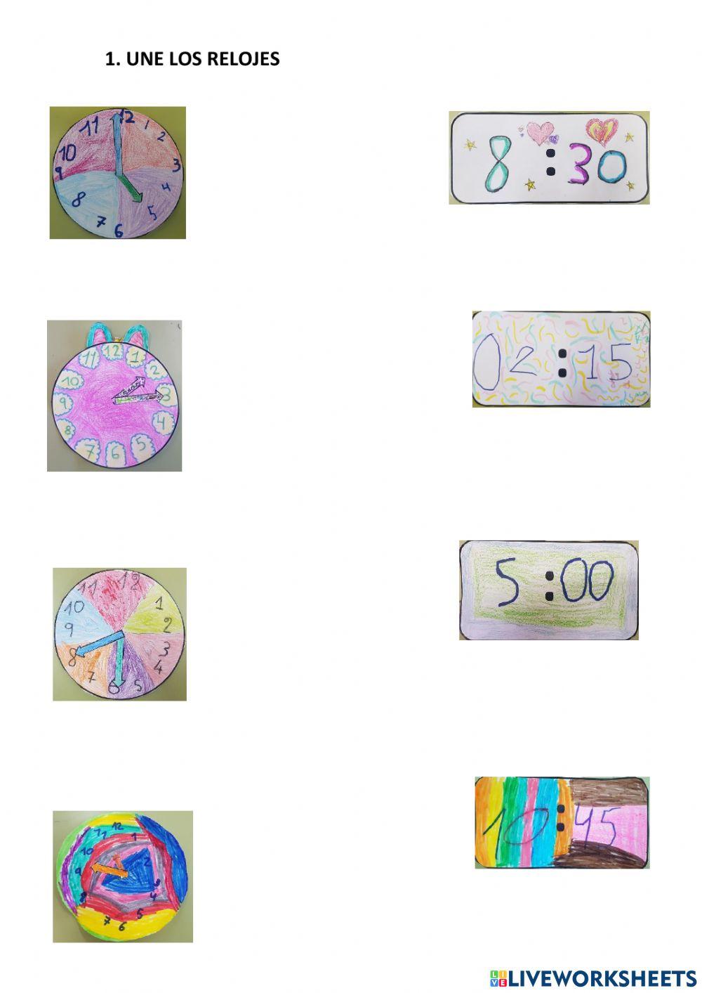 Las horas tercero de primaria