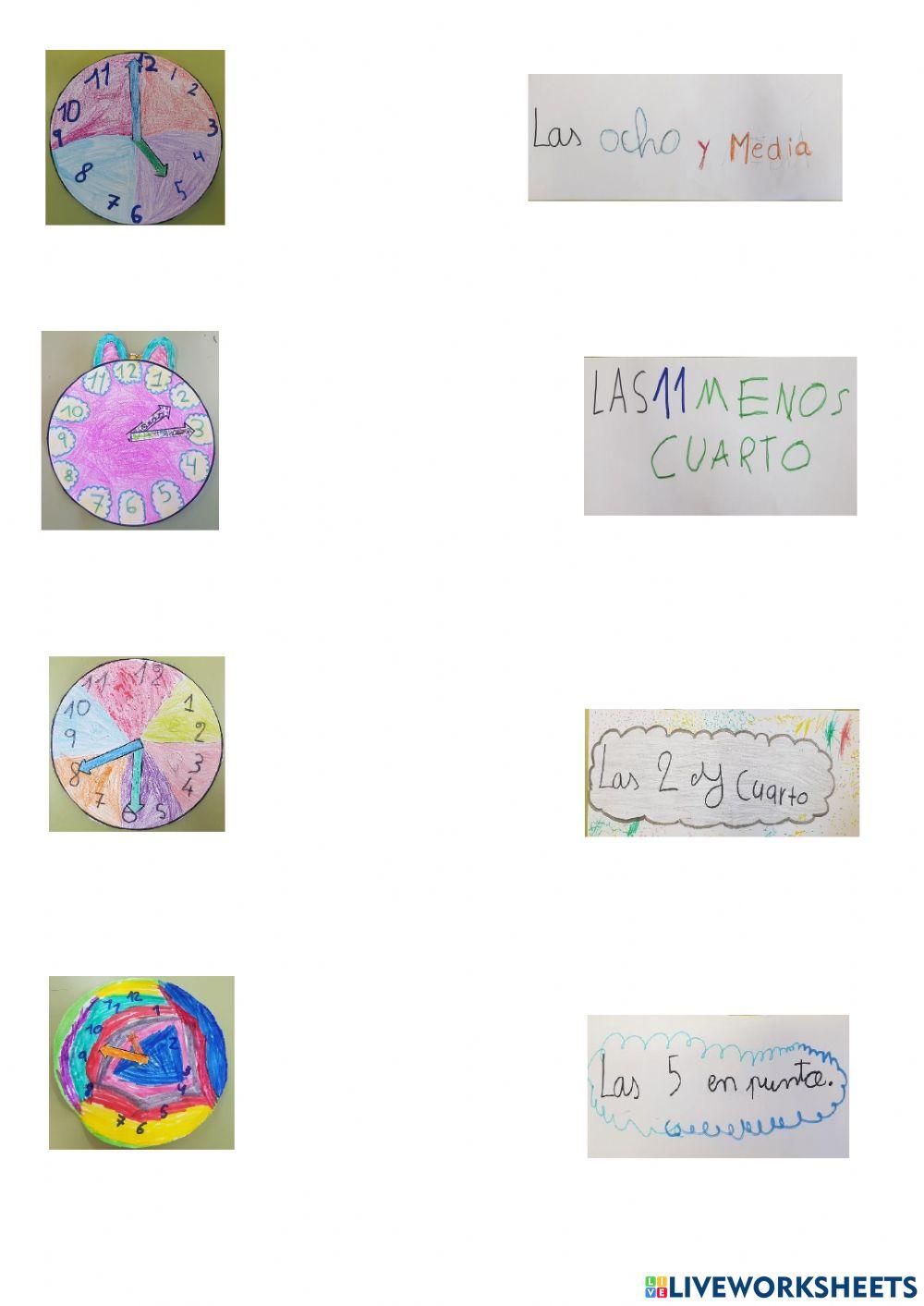 Las horas tercero de primaria