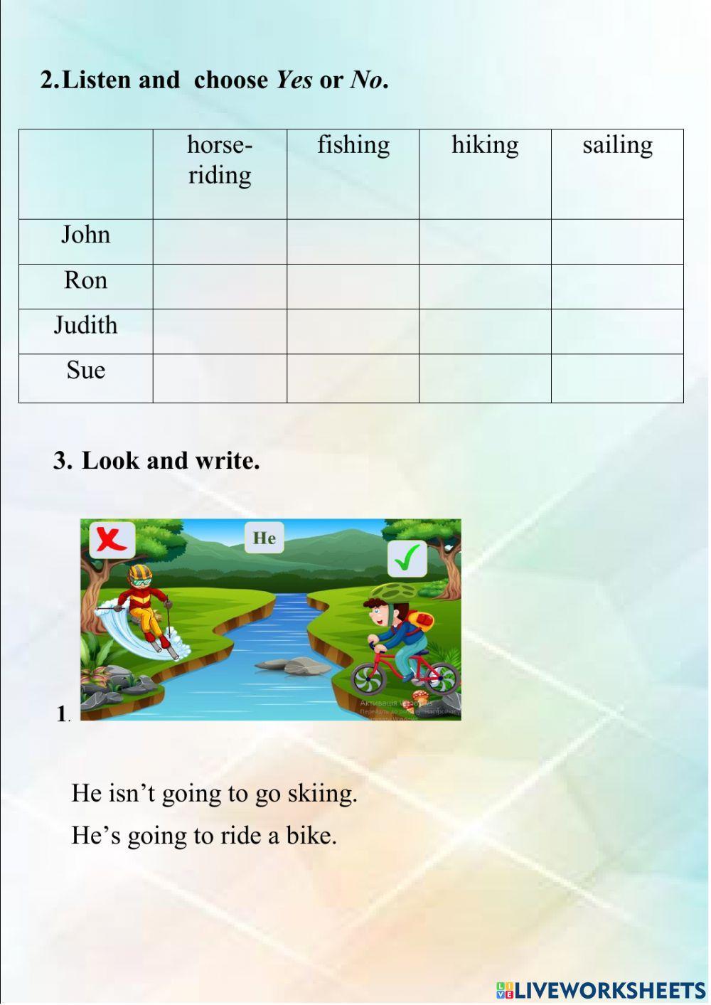 Writing test Islands 4 Unit 8