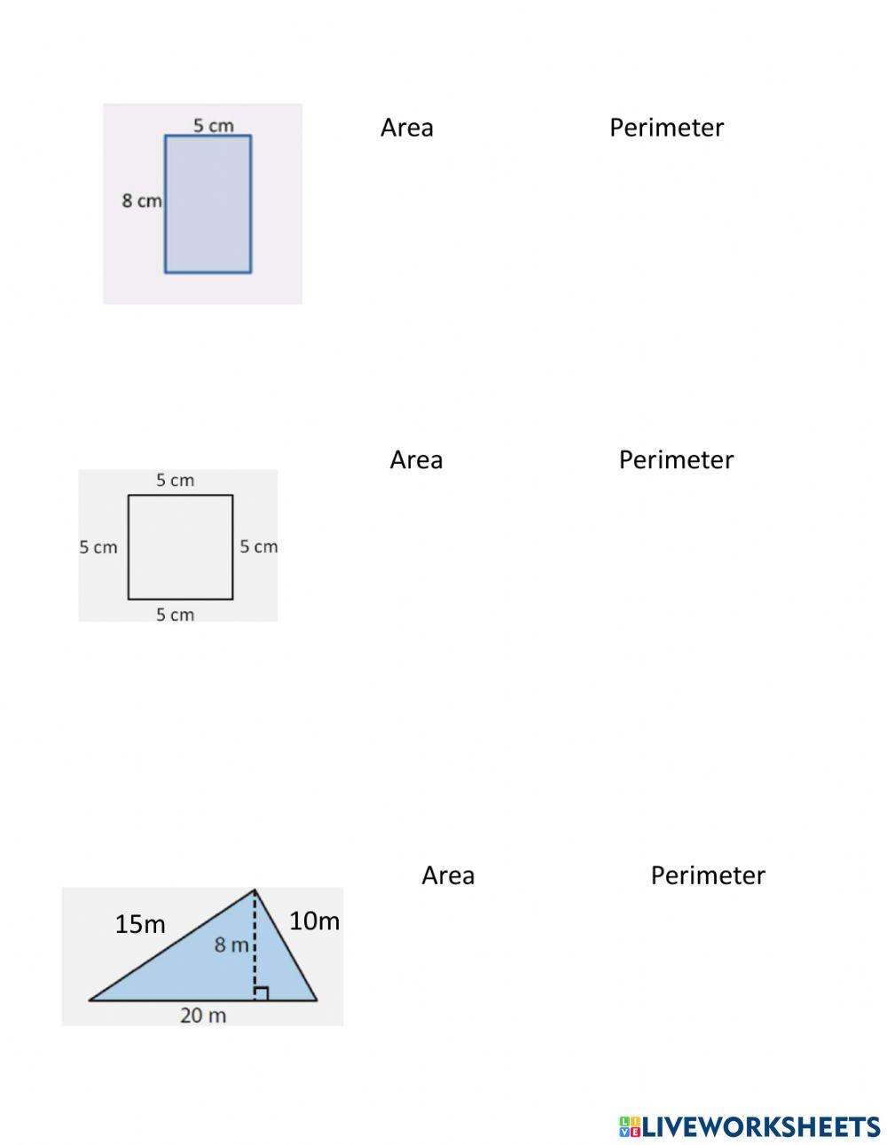 Perimeter and Area Quiz mod