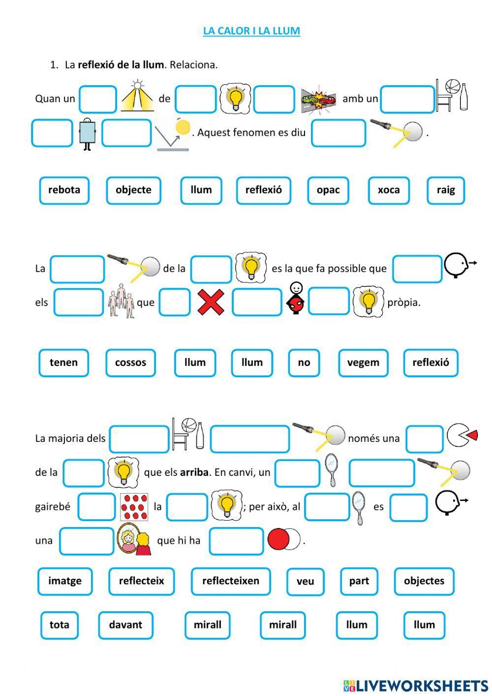 La calor i la llum 9. La reflexió de la llum.