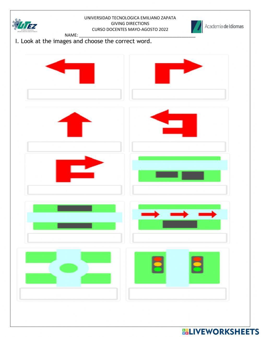 Asking - Giving directions