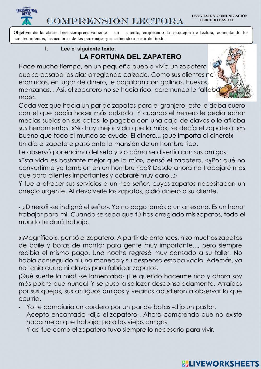 La fortuna del zapatero