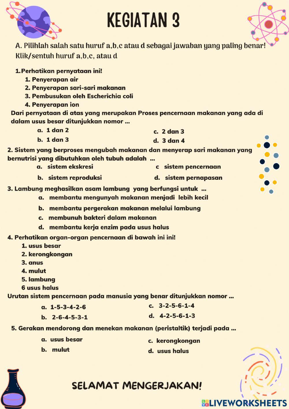 Sistem Pencernaan Manusia