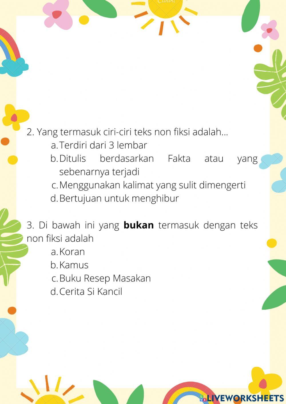 Evaluasi tema 5 Sub 1 Pemb. 1