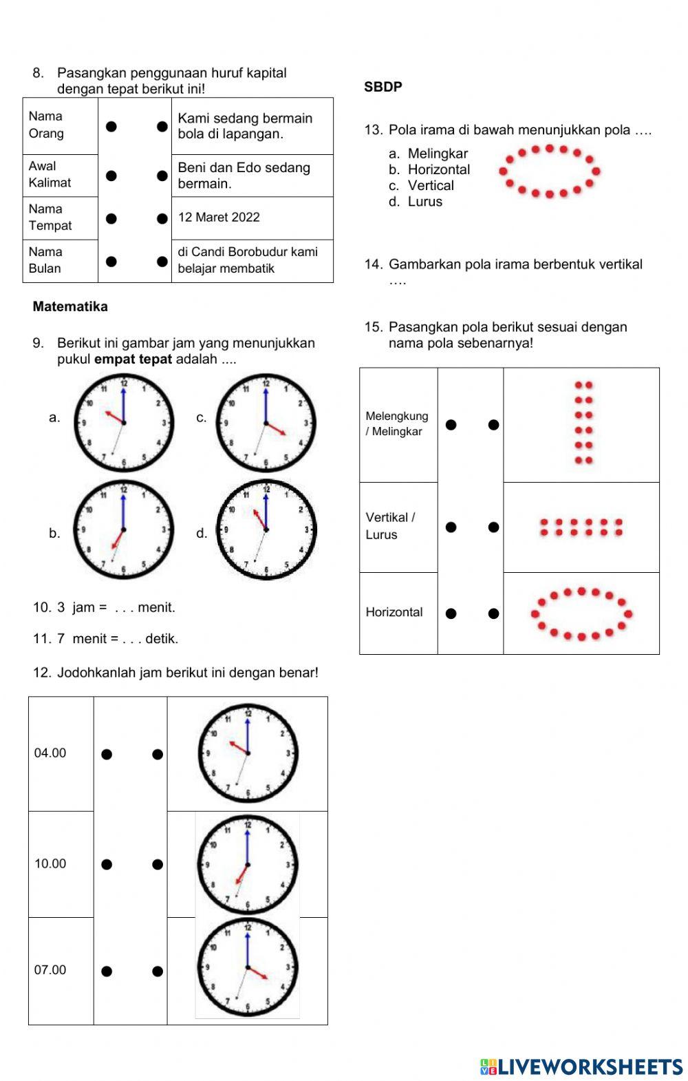 Latihan Soal Tema 7