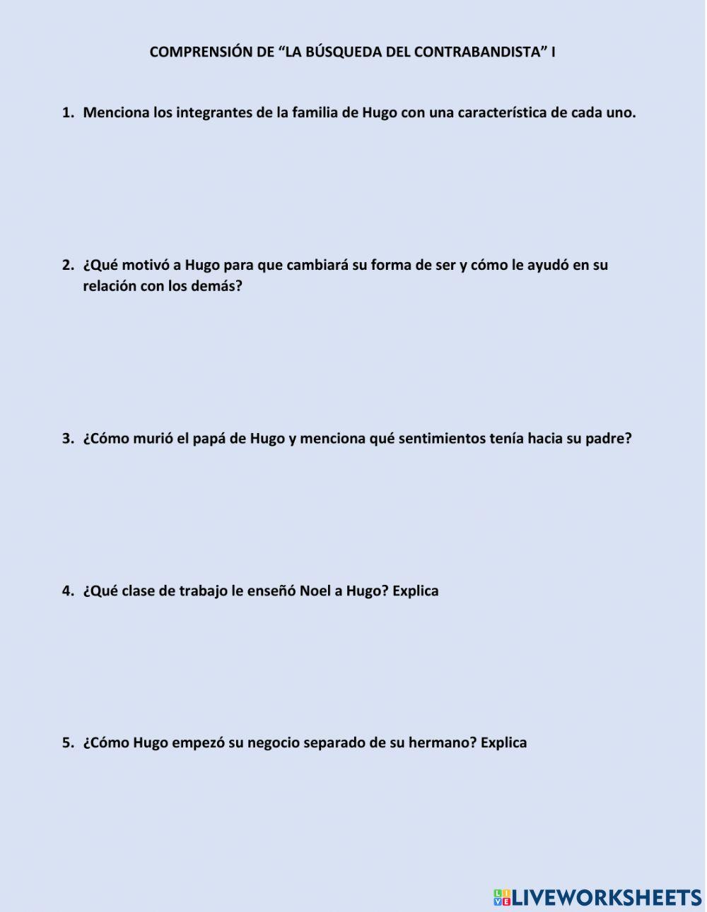 La búsqueda del contrabandista