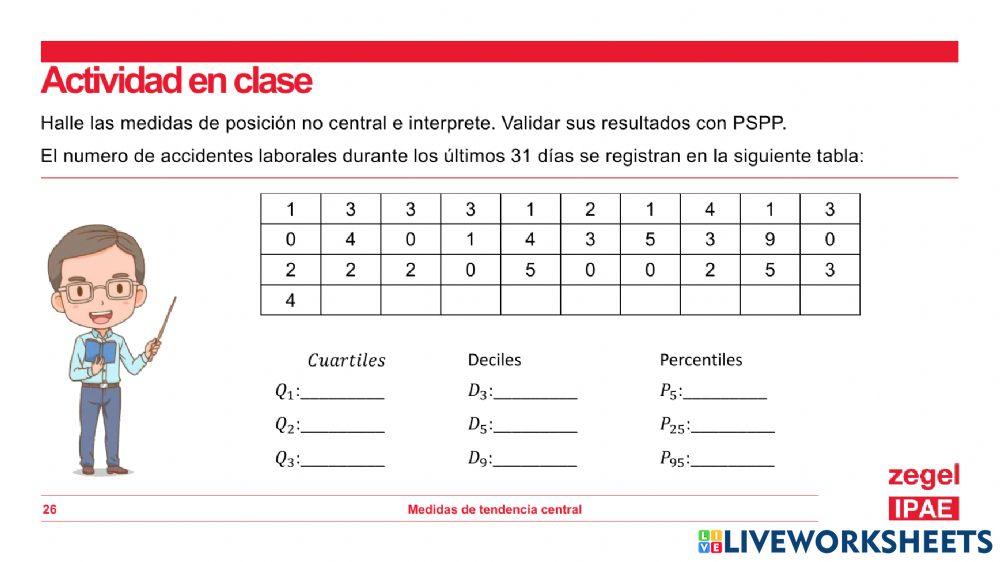 Medidas de Posición no Central 3 sin deciles