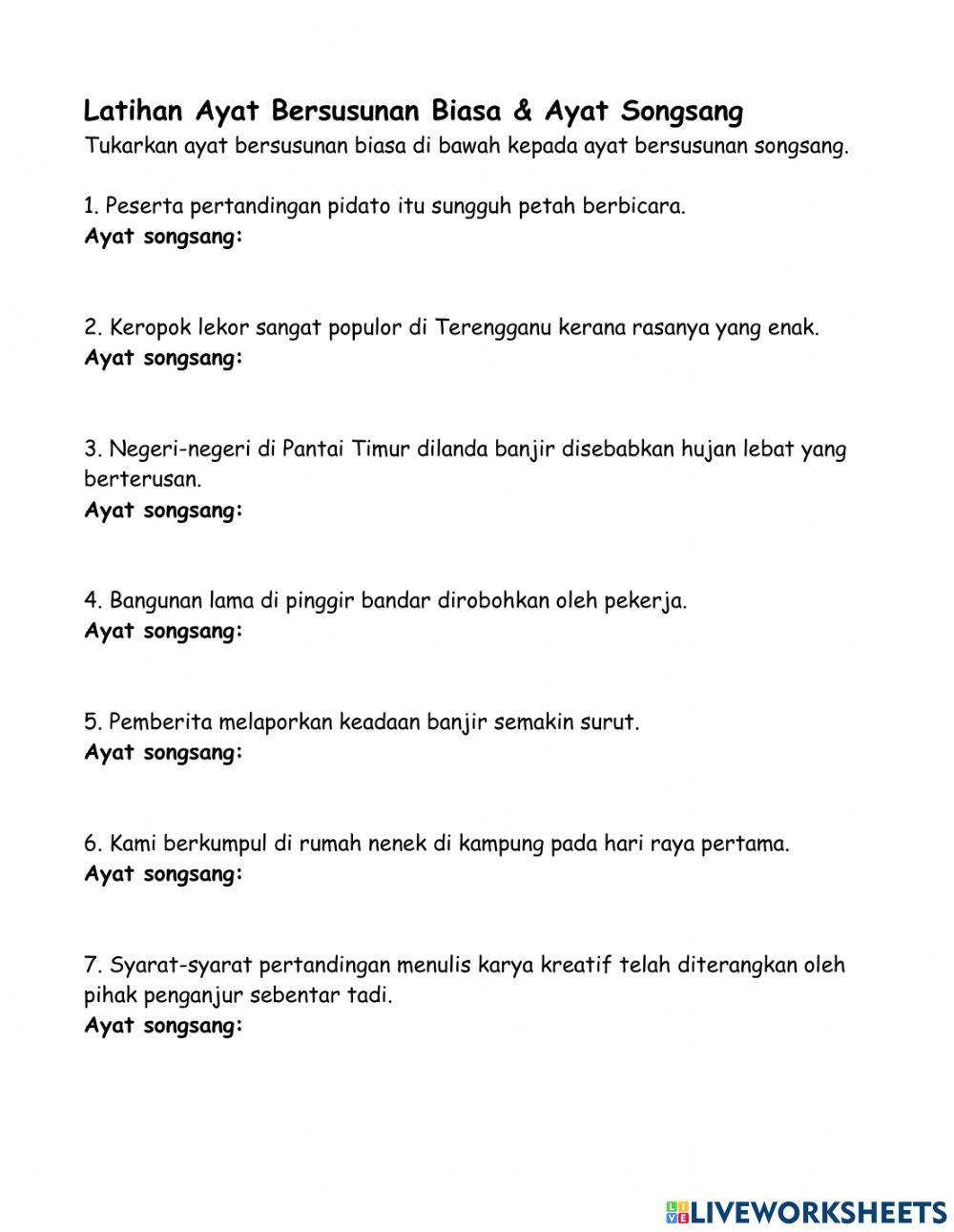 2053025 latihan ayat biasa dan ayat songsang ponyson