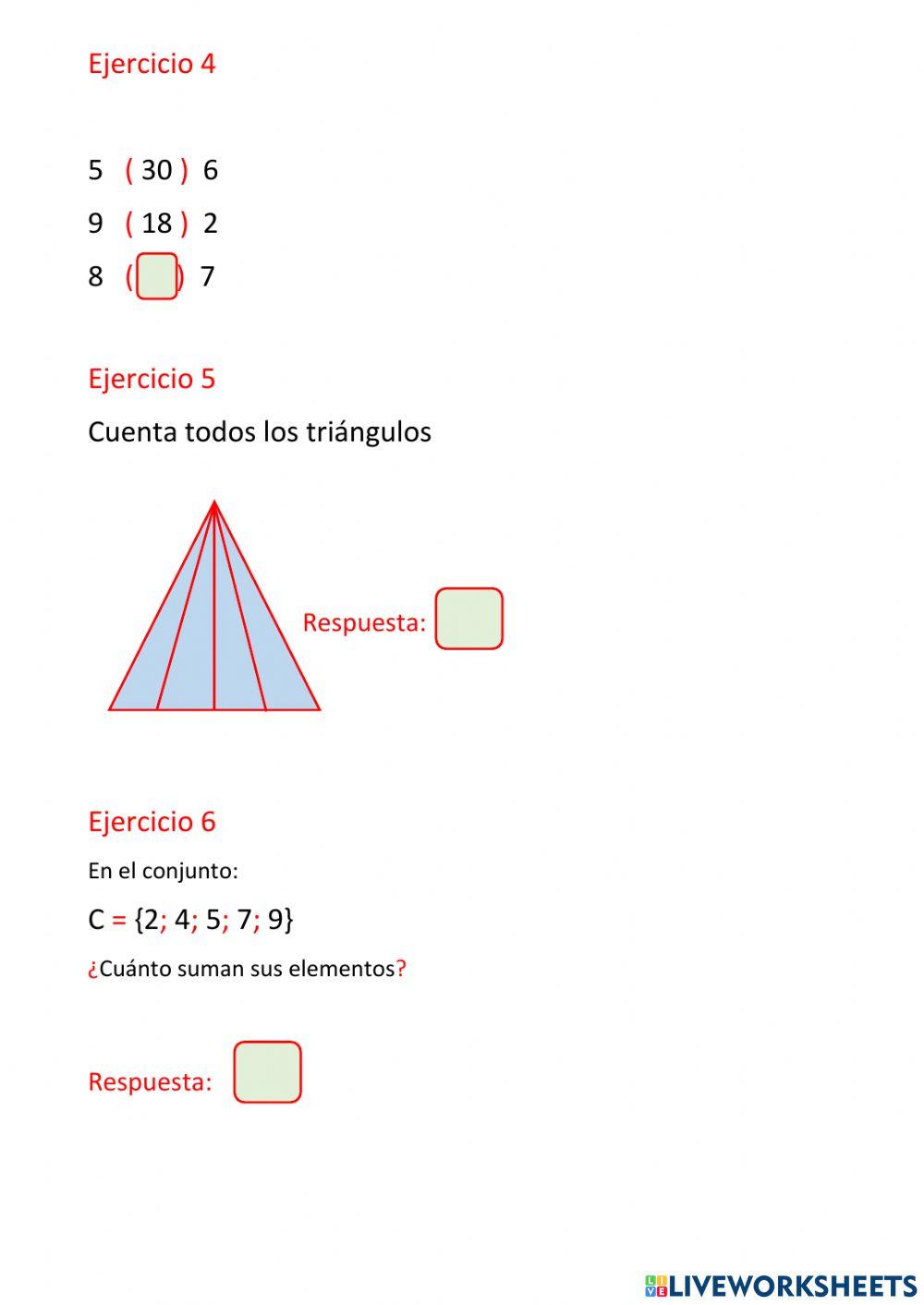 Razonamiento matemático