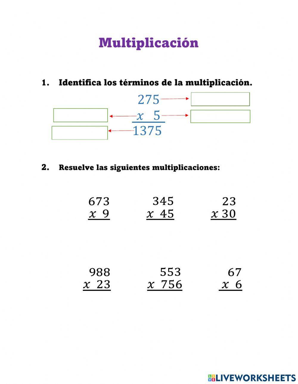 Multiplicaciones