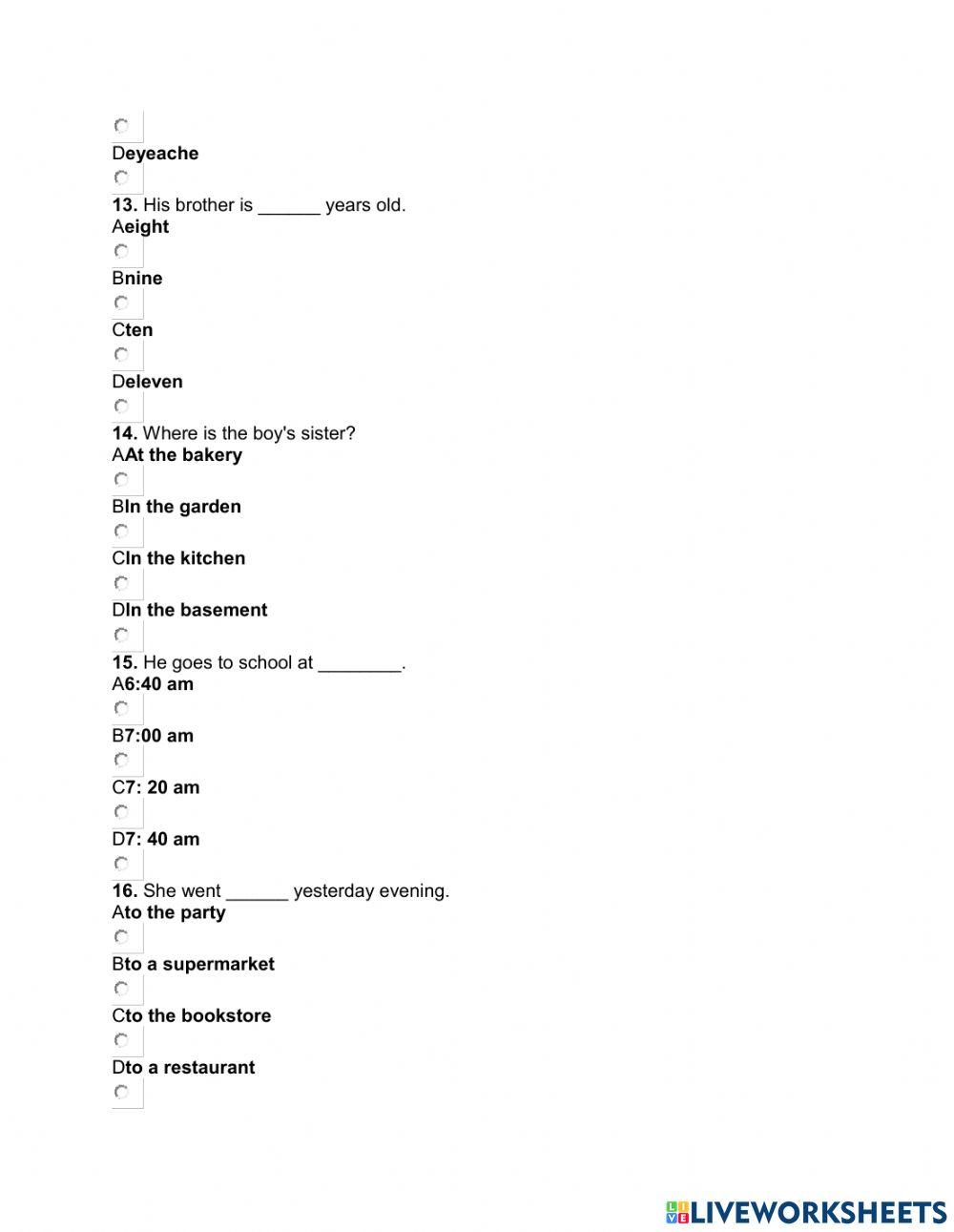 IOE 5 - Học sinh giỏi grade 5