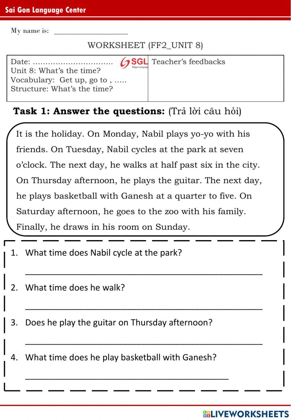 FFS2 - Unit 8 - Marrow (28-5-2022)
