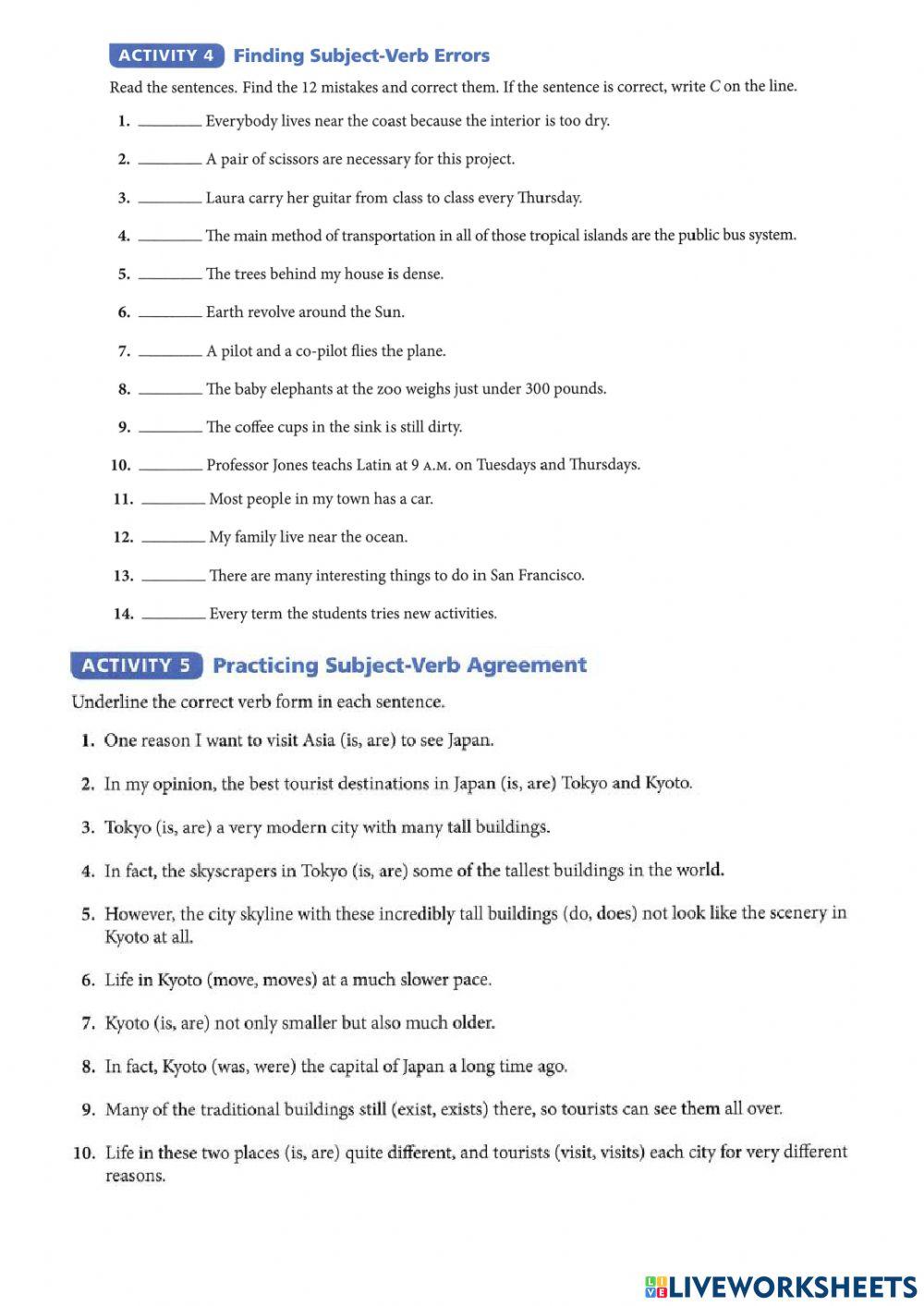 Language and vocabulary