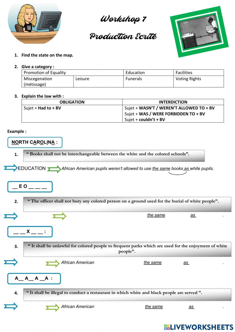 Jim Crow Laws Piste Verte