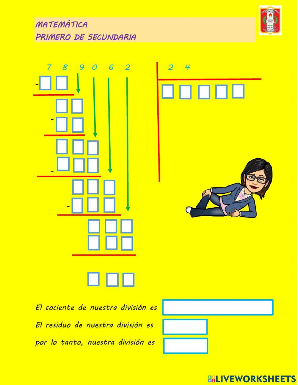 Multiplicaciones y divisiones