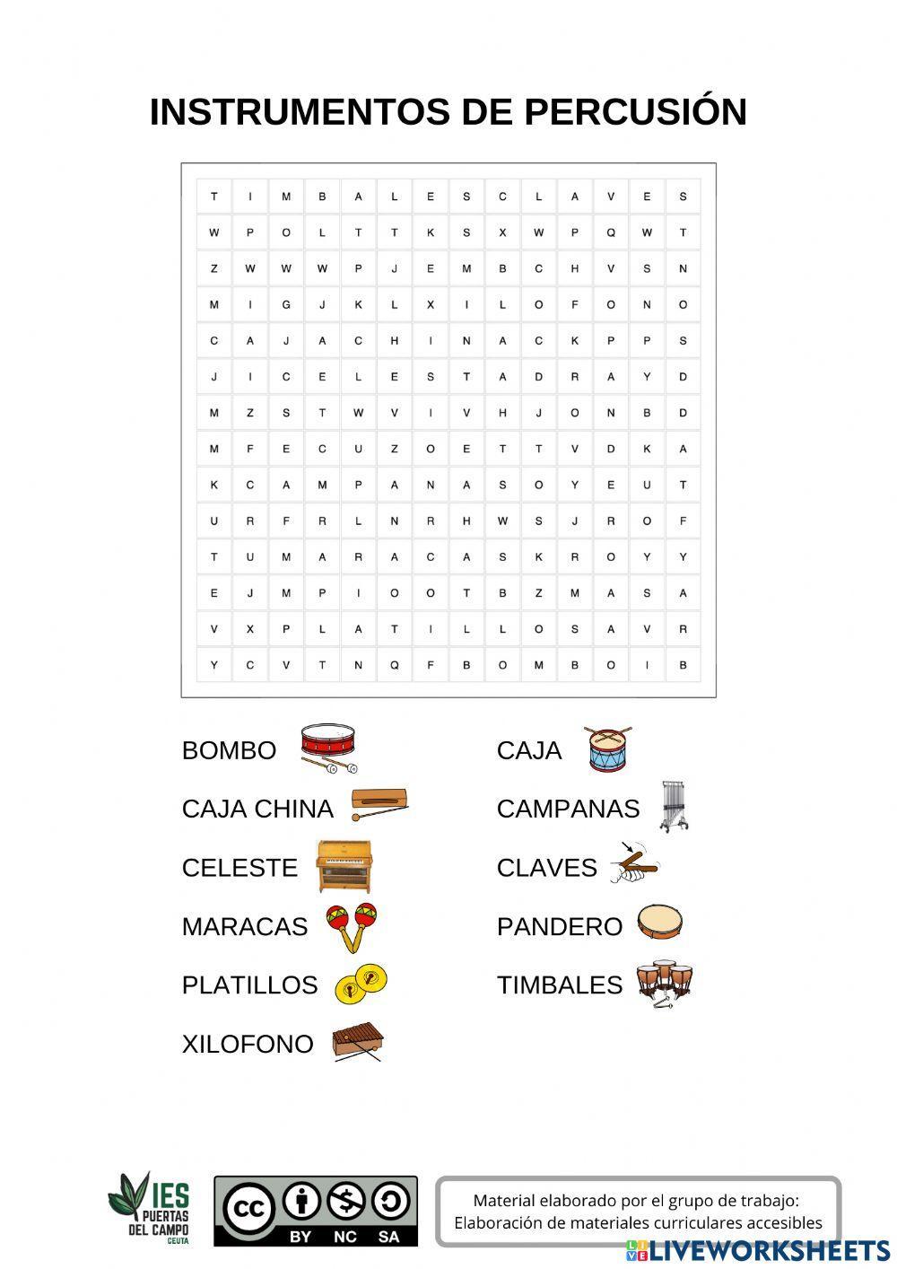 Instrumentos de percusión