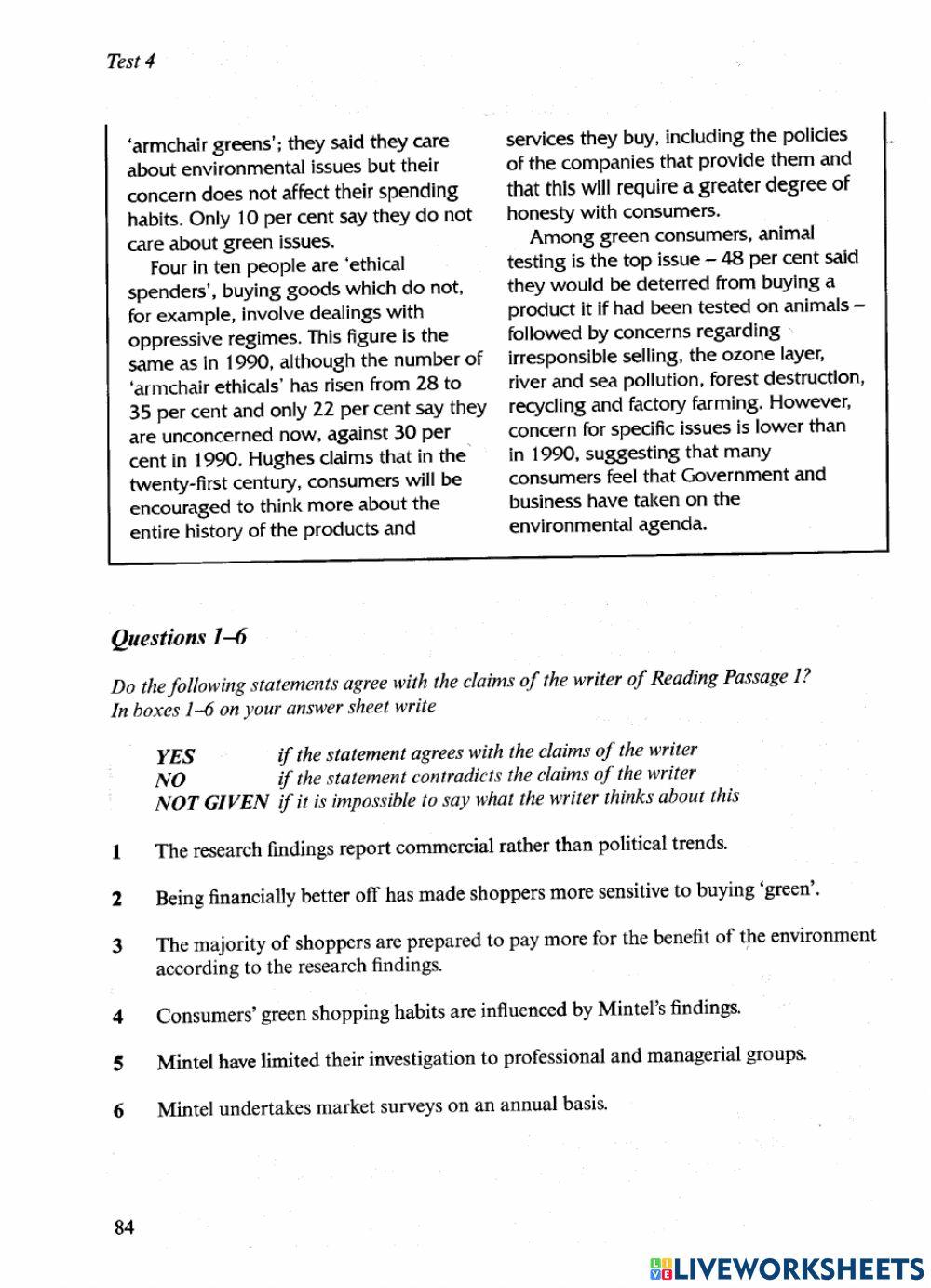 Ielts reading book 2 test 4 part 1