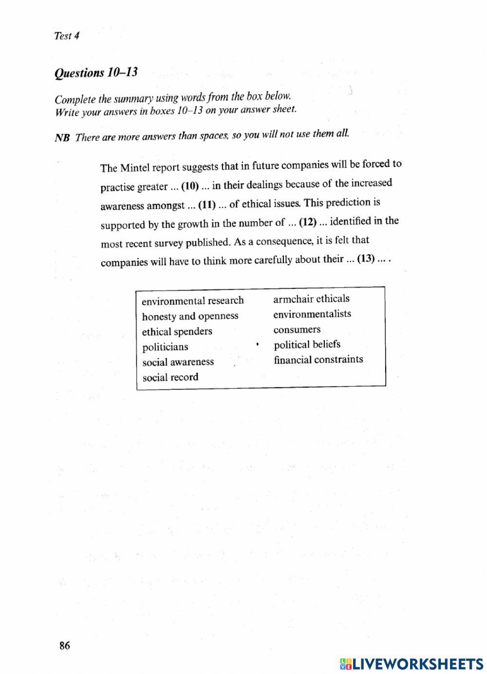 Ielts reading book 2 test 4 part 1