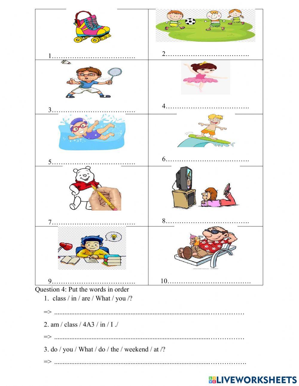 E4 unit 3: what day is it today?
