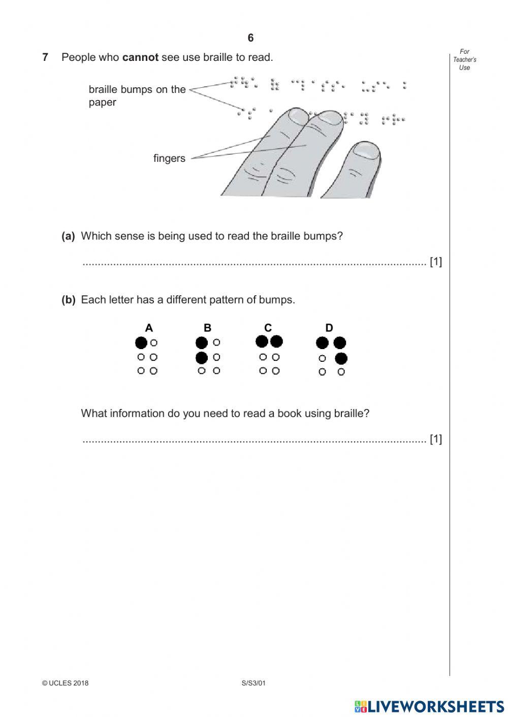 Cambridge primary progression test paper 1 part 1 6878535