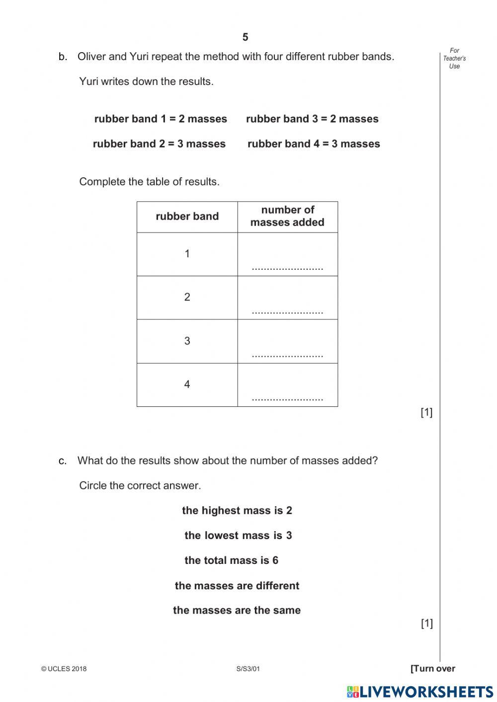 CAMBRIDGE PRIMARY PROGRESSION TEST PAPER 1 PART 2