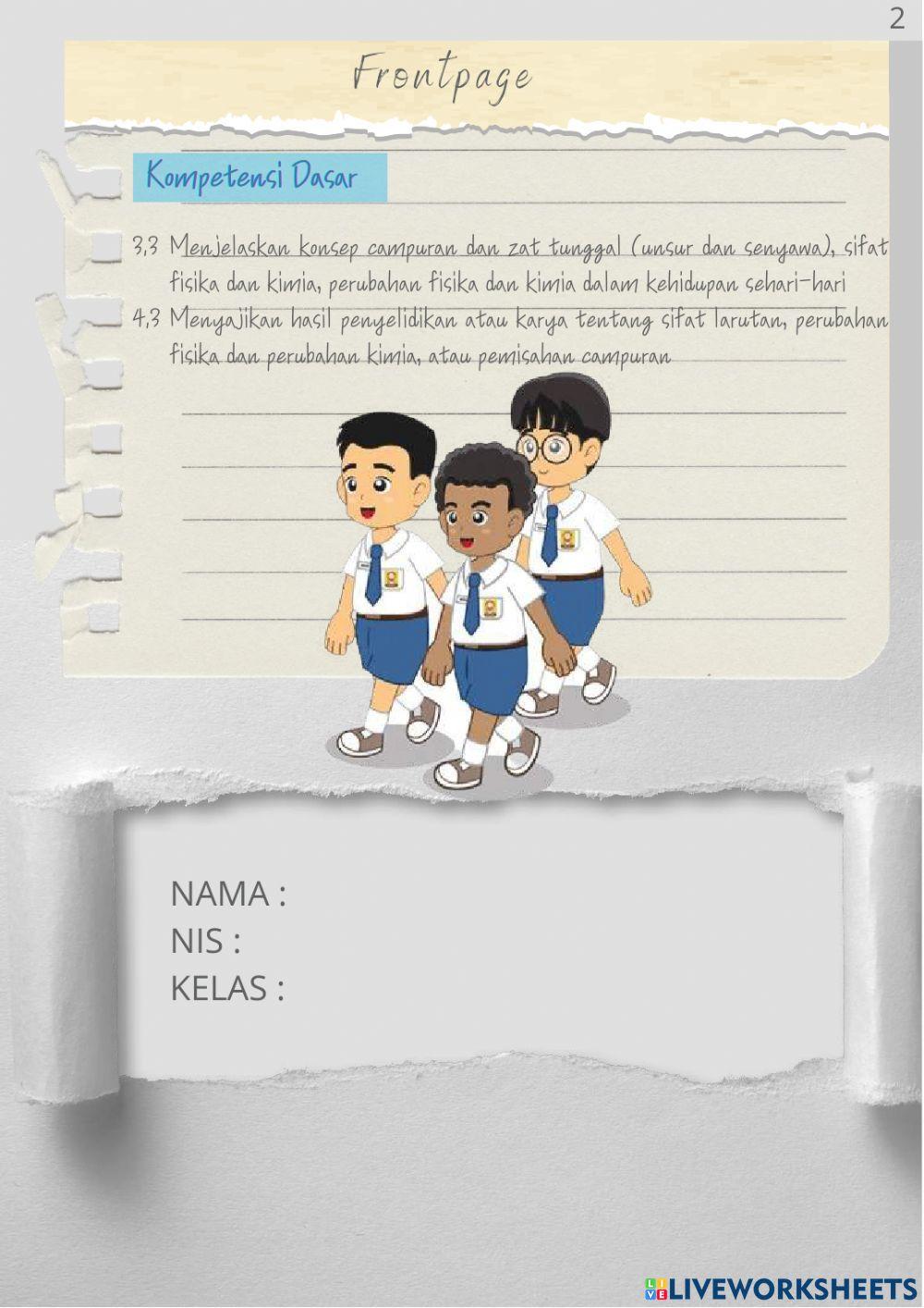 E-LKPD perubahan zat