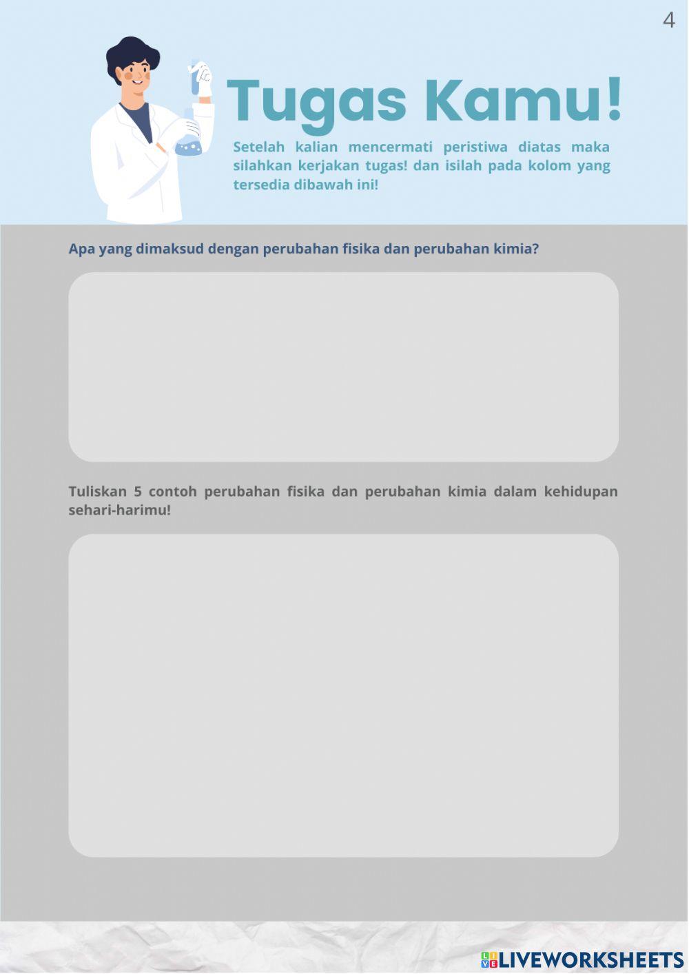 E-LKPD perubahan zat