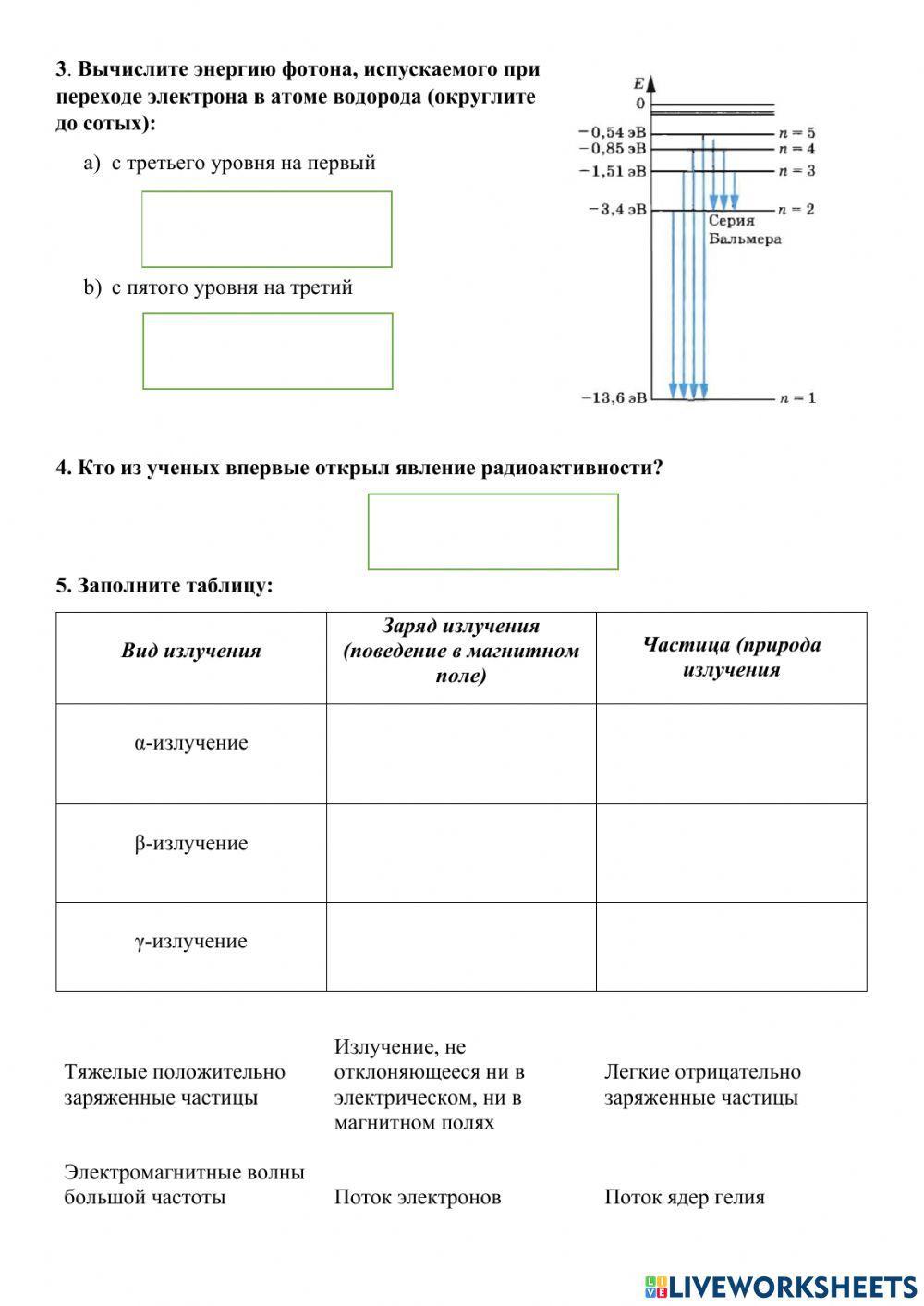 «Физика атома»