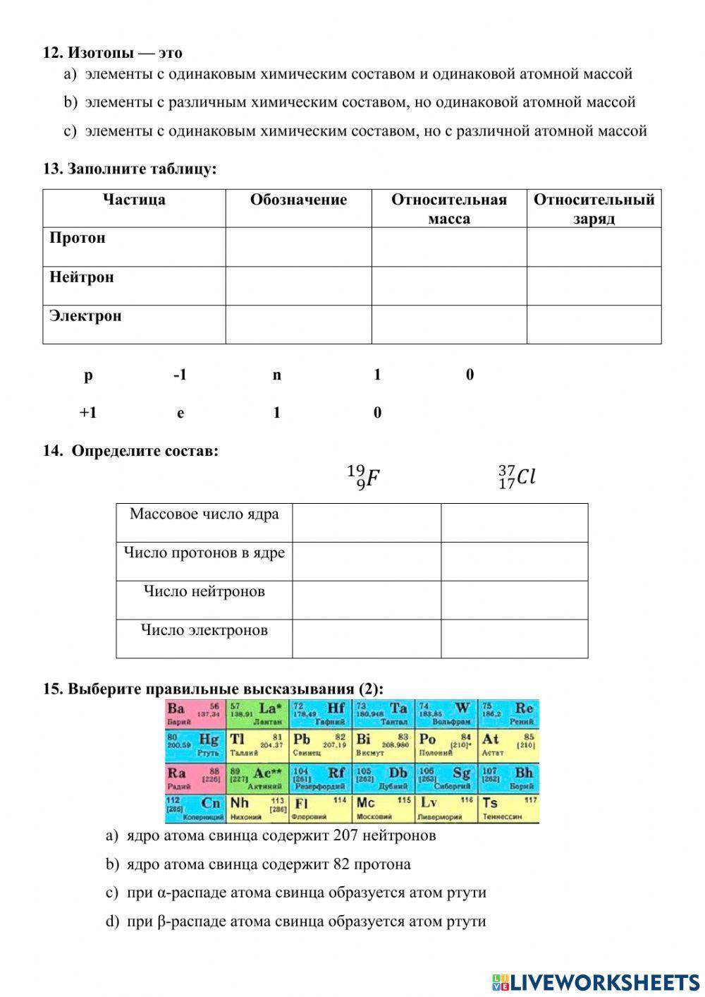 «Физика атома»