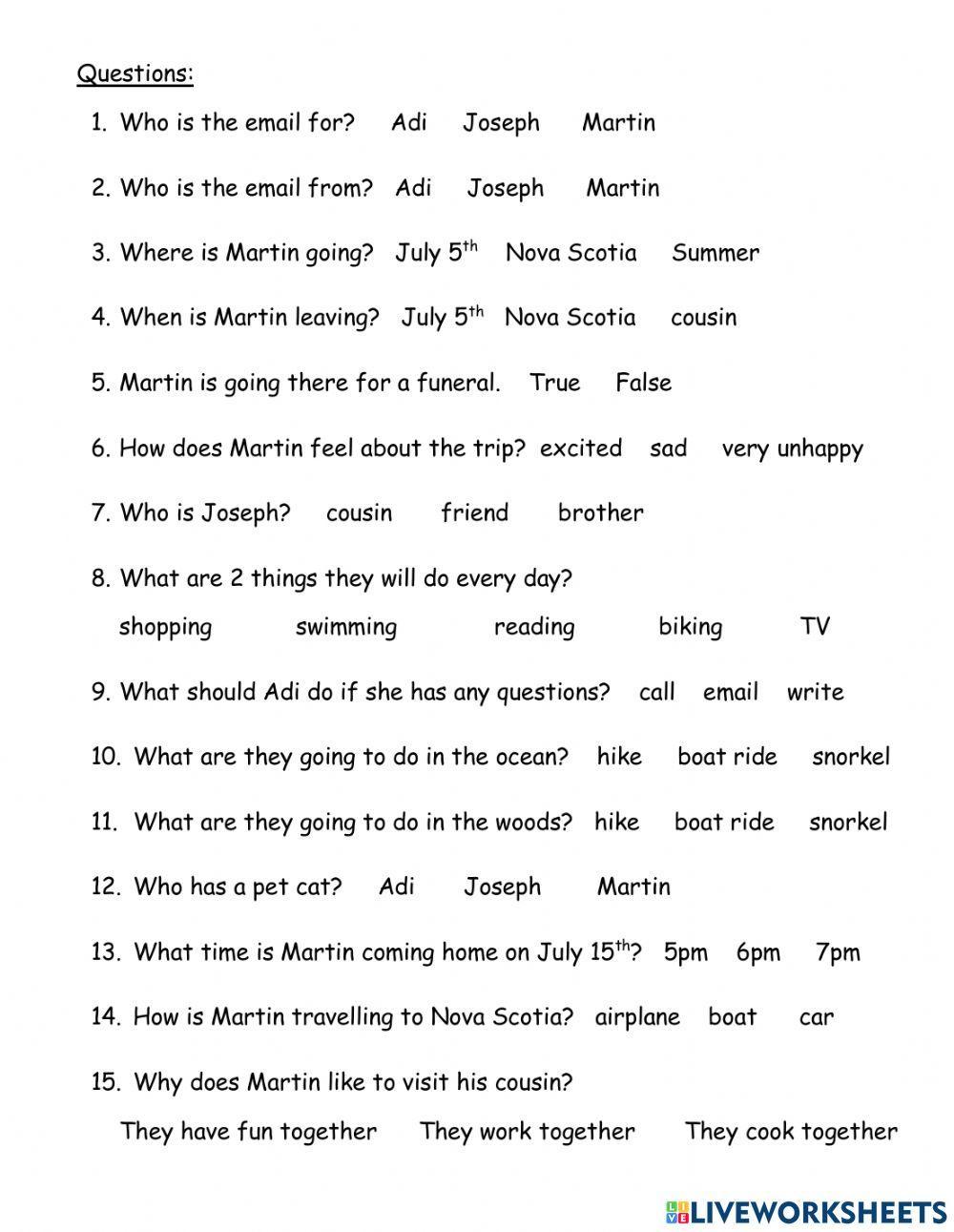 Summer Email with Calendar Test