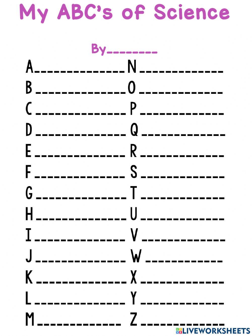 ABC of Science ABC of Science
