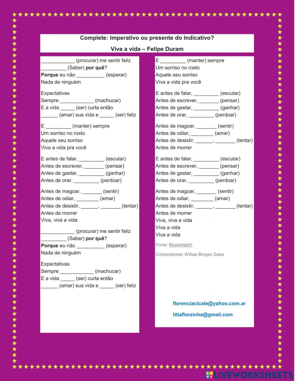 Viva a vida por Felipe Duram