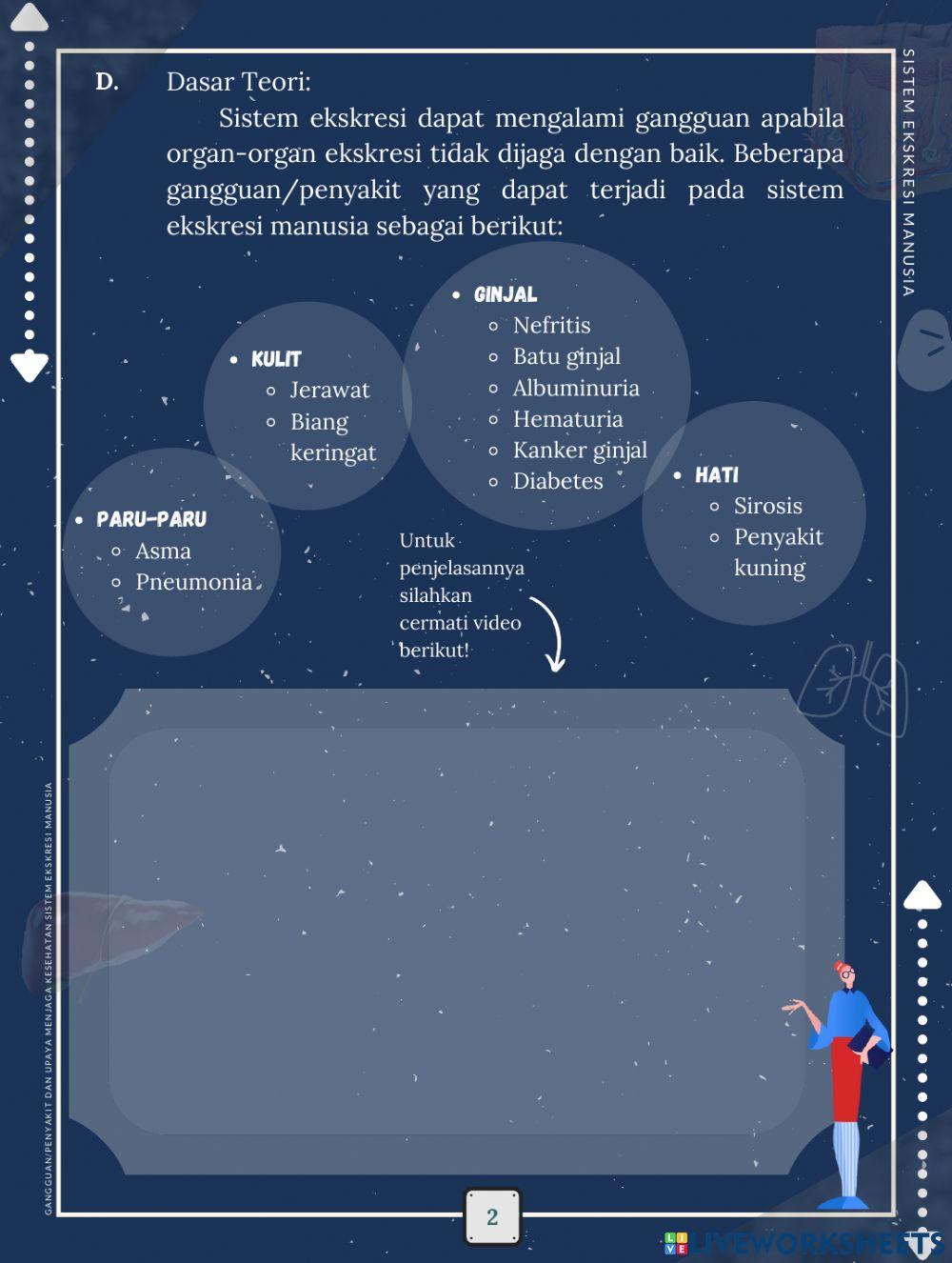 LKPD Elektronik Berbasis Inkuiri Terbimbing Materi Sistem Ekskresi Manusia 2
