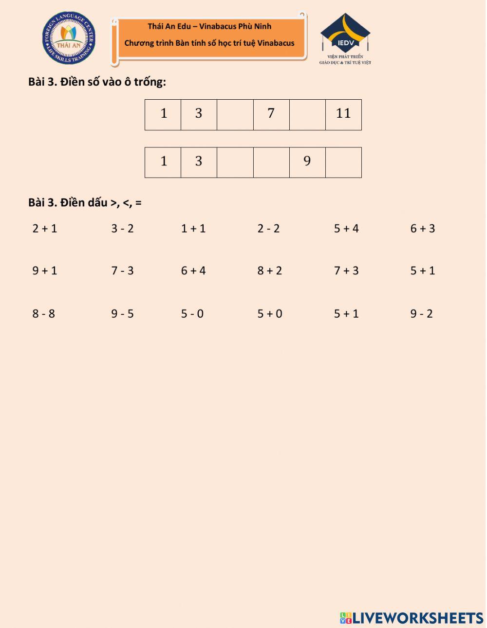 Buổi 14 - Hành trang vào lớp 1