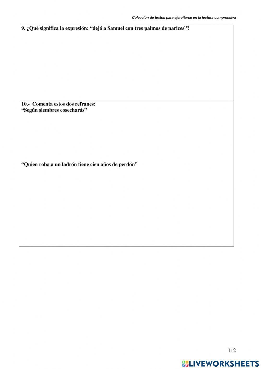 Comprensión lectora