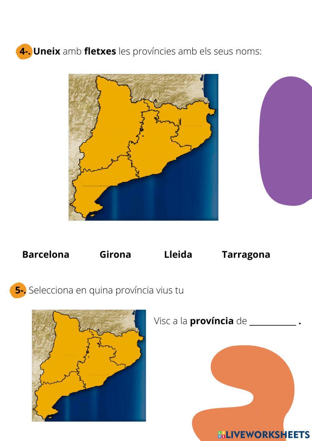 Les províncies de Catalunya