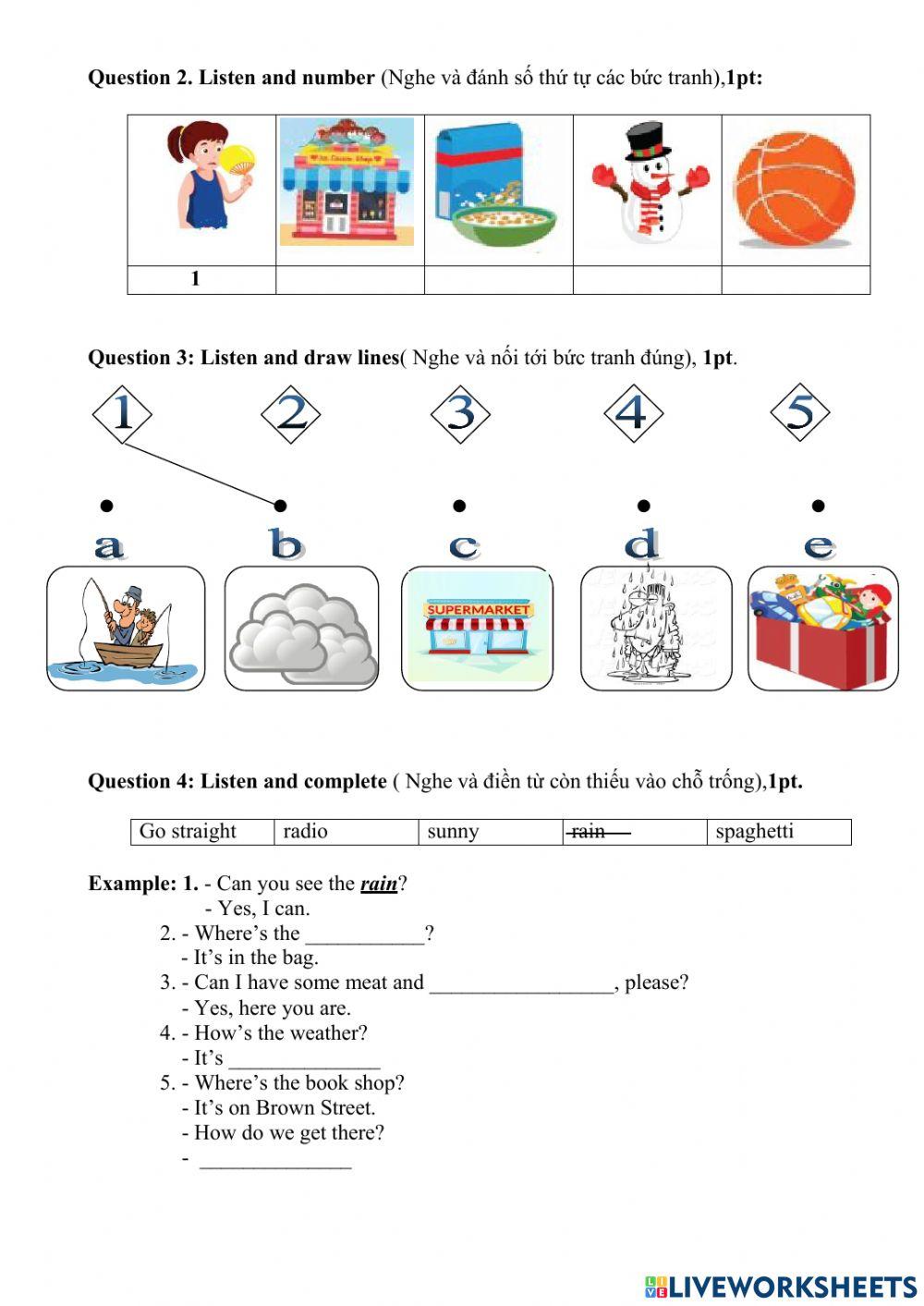 Semester 2 grade 3 FINAL TEST