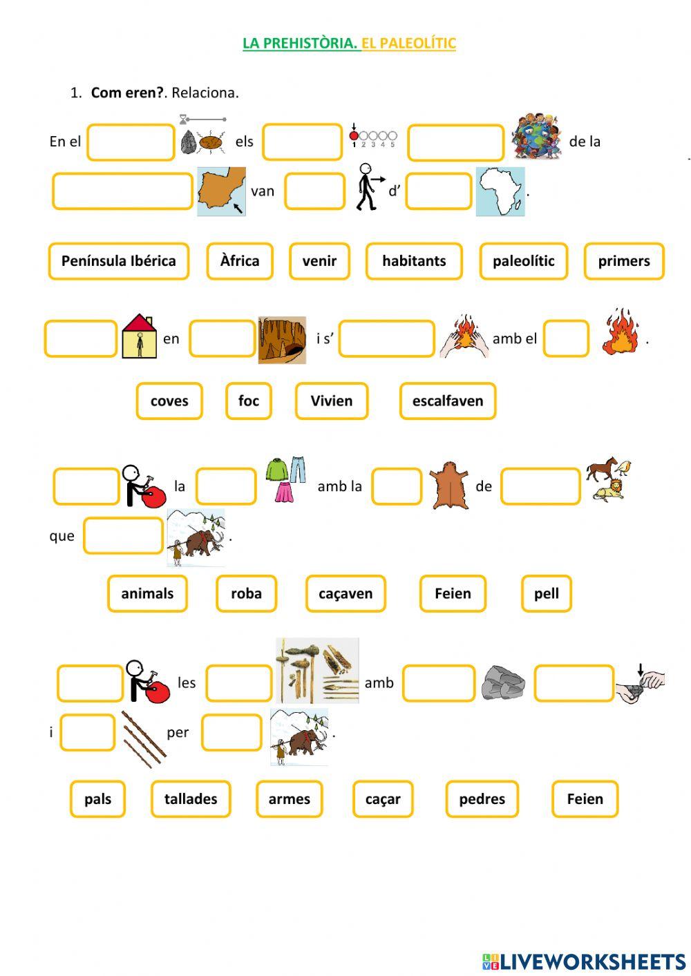 La prehistòria. El paleolític. Com eren?