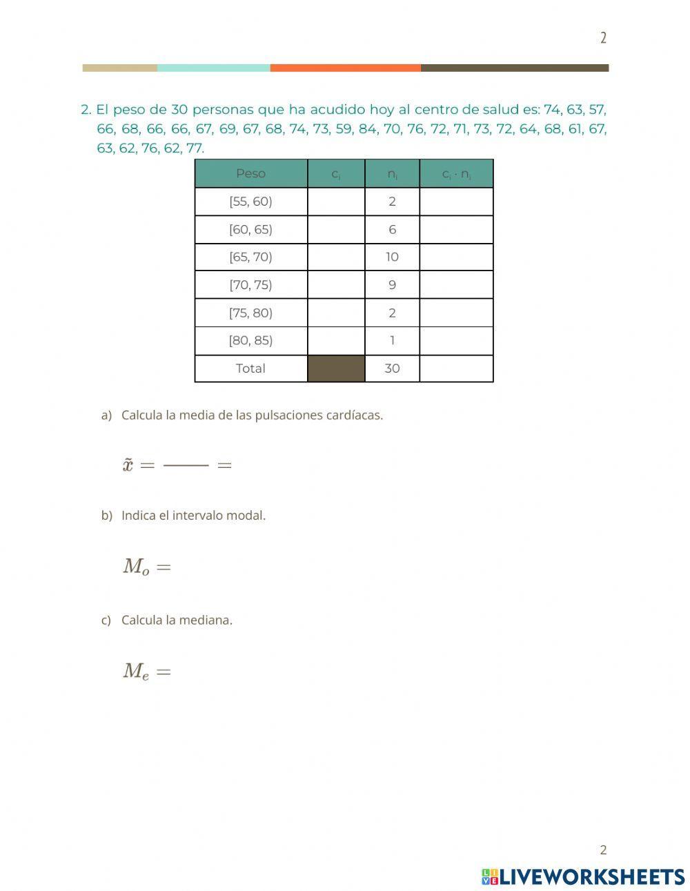 Parámetros de centralización