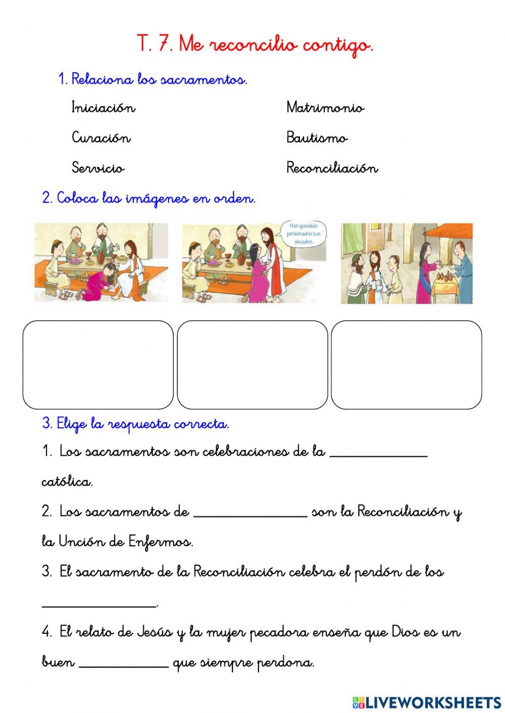 Tema 7: Me reconcilio contigo