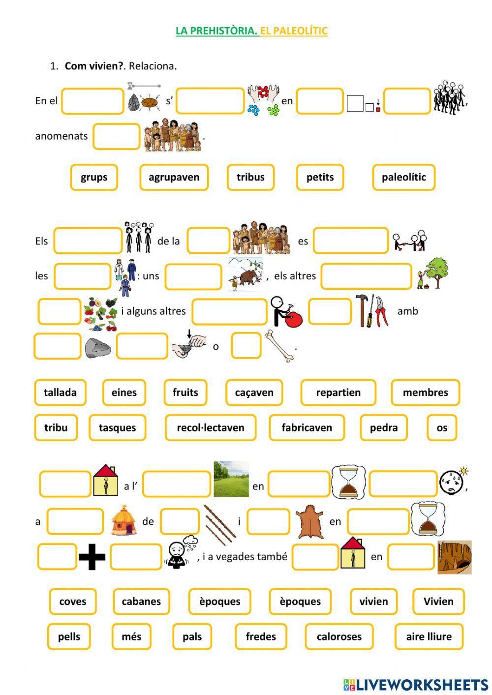 La prehistòria. El paleolític. Com vivien?