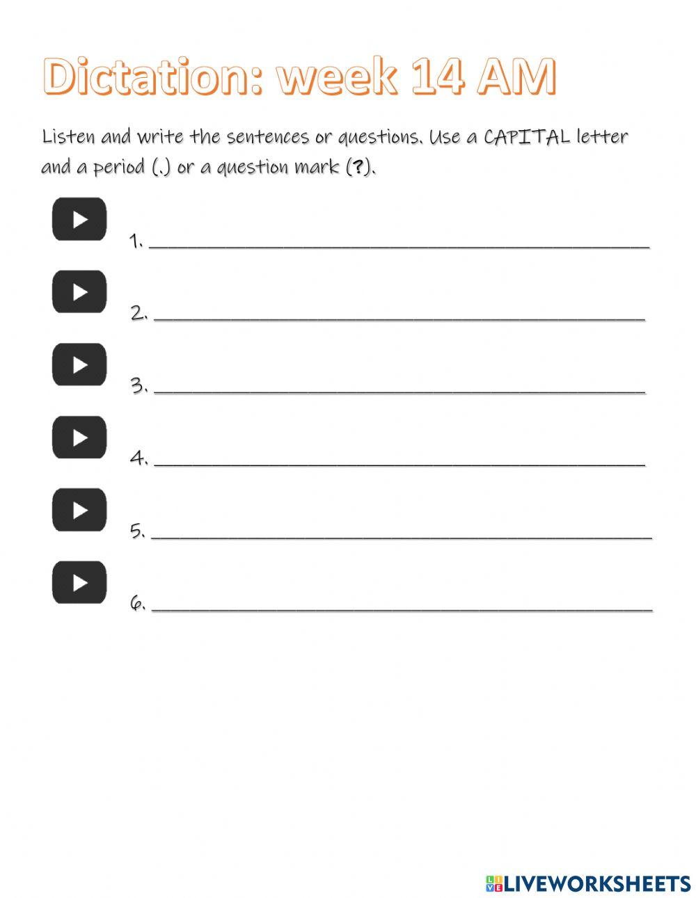 Dictation: jobs and skills