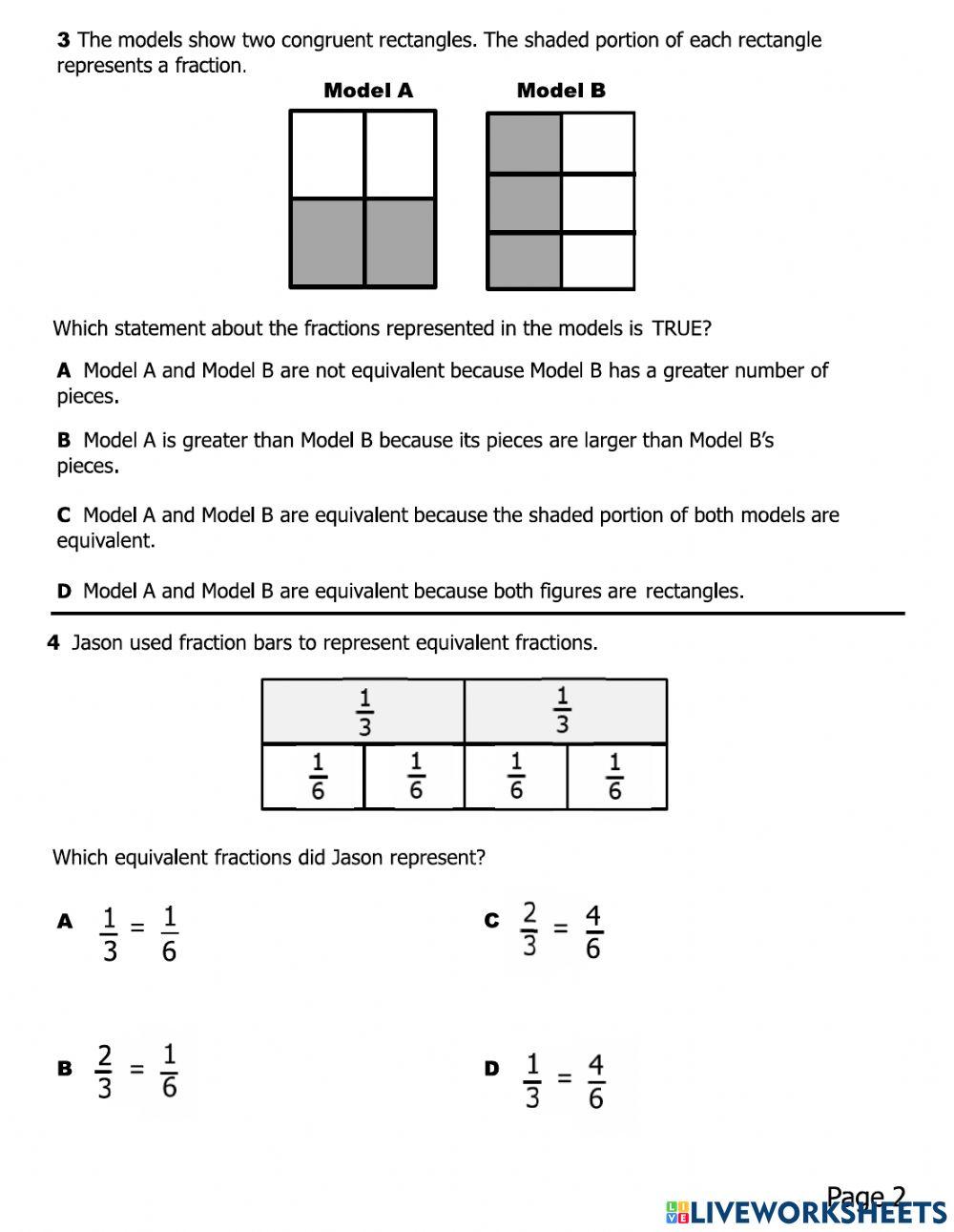 Team Practice Fractions 3.3f worksheet | Live Worksheets