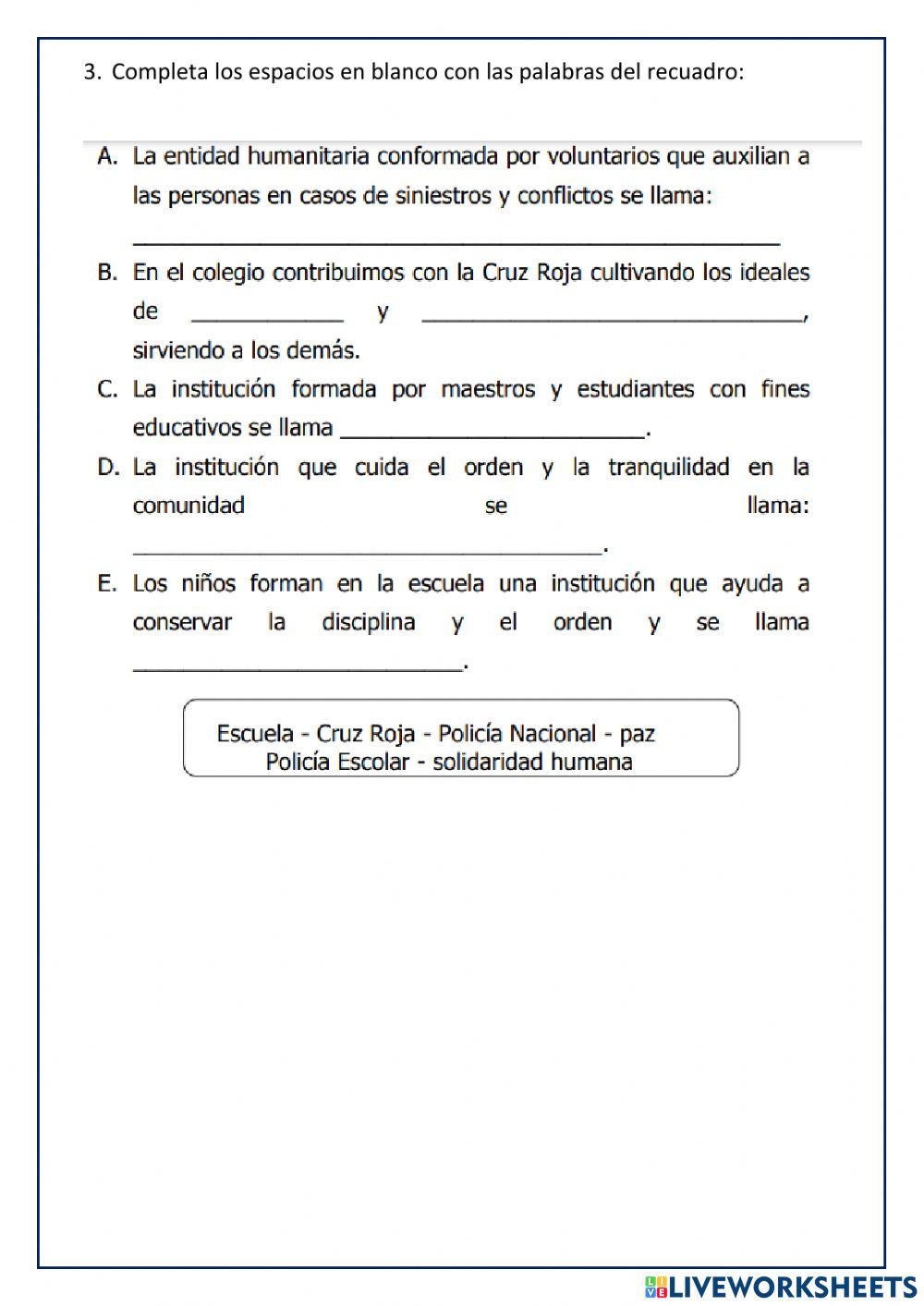 Examen de Personal Social