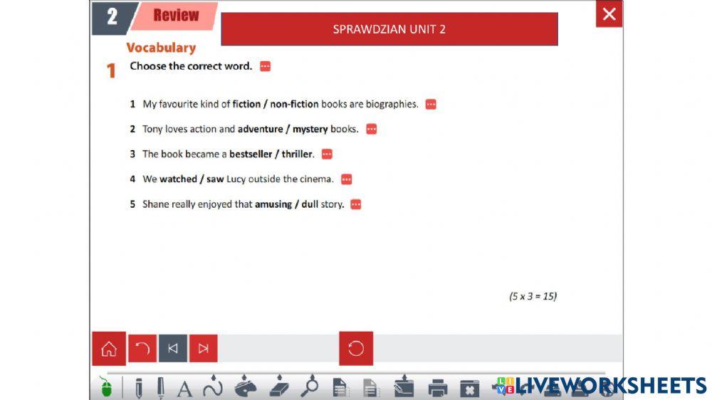 Sprawdzian new enterprise b1 unit 2