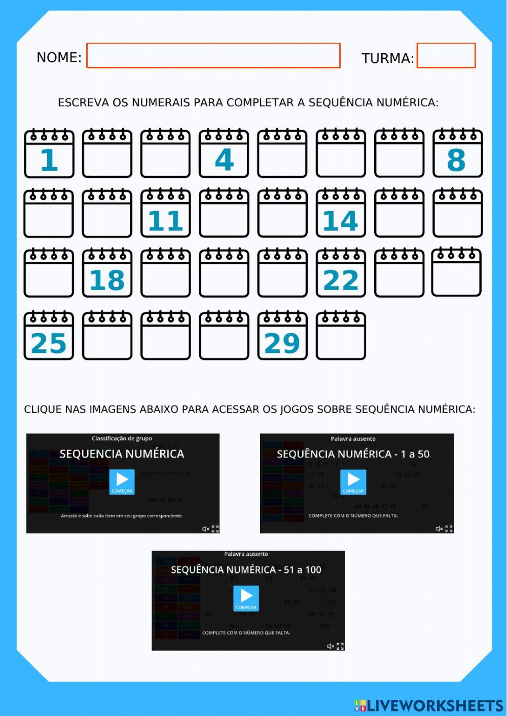 Sequência numérica