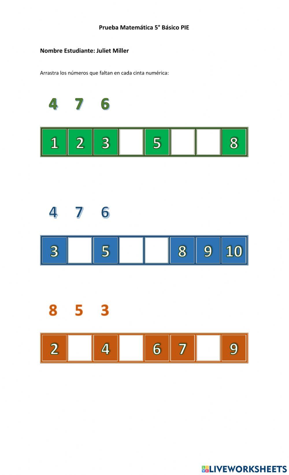 Números del 0 al 10